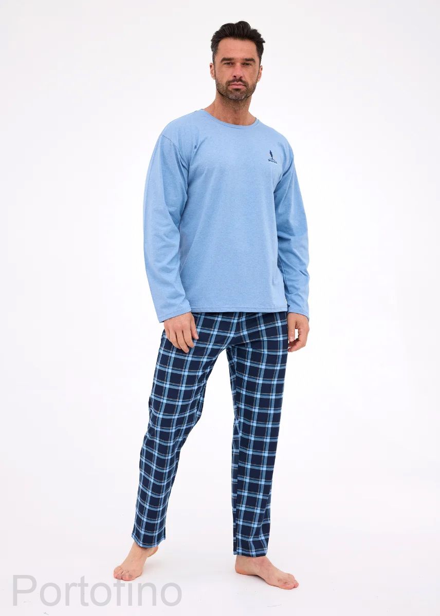 124-308 пижама мужские длинный рукав Cornette