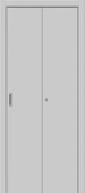 Дверь-Книжка Складная ПЭТ Bravo  Дверь-Книжка Складная ПЭТ Bravo Браво-0.П Grey Silk Межкомнатная 350x2000, 400x2000мм / Браво White Silk Межкомнатная 350x2000, 400x2000мм / Браво