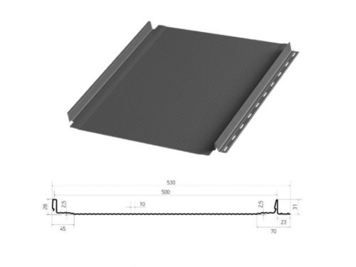 Фальцевая панель Aquaclick Бриз, Кашемир, PU Matt