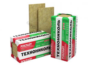 Теплоизоляция "ТЕХНОНИКОЛЬ" РОКЛАЙТ 1200*600*50мм (35кг/куб.м, 0,288м3, 8мат=5,76кв.м) Артикул ДЗ87