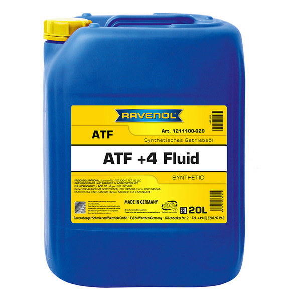 Ravenol ATF+4 Fluid, 20л