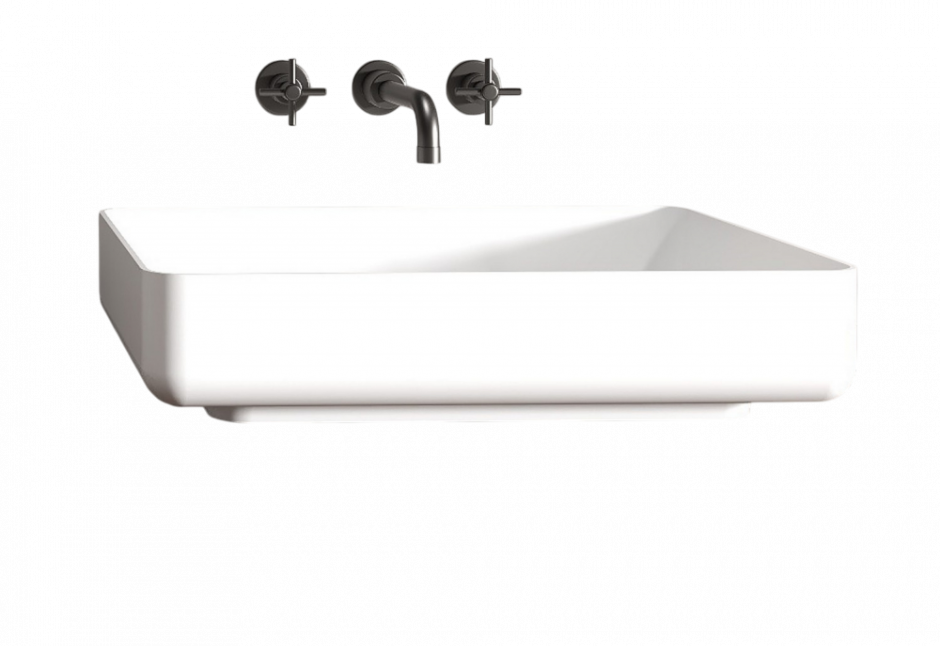 Раковина накладная ABBER Stein AS2629 белая матовая