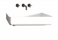 Раковина накладная ABBER Stein AS2629 белая матовая схема 1