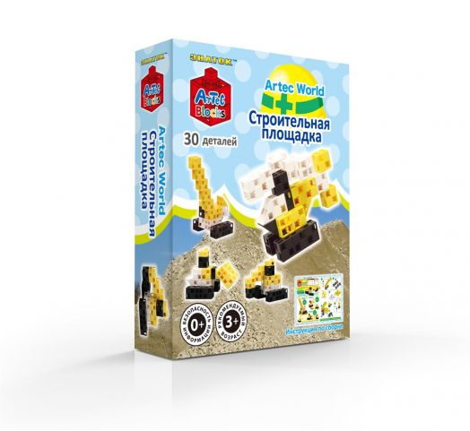 Конструктор ARTEC World "Строительная площадка" коробка 30 деталей