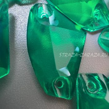 Глянцевые Прозрачные Пластиковые Стразы Emerald Галактик 9*14 мм