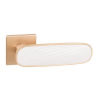 Дверная ручка Punto Shade золото матовое/белый