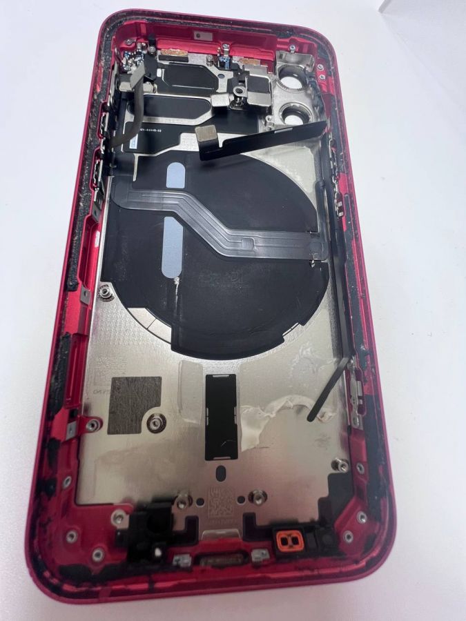 Apple iPhone корпус 12 mini сборе со шлейфами, стеклом камеры оригинал с разбора (снятый) мелкие потертости красный
