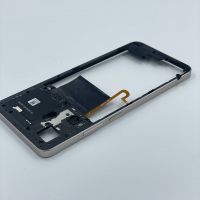 Realme c55 Рамка (средняя часть) с отпечатком пальцев золото (потёртости)