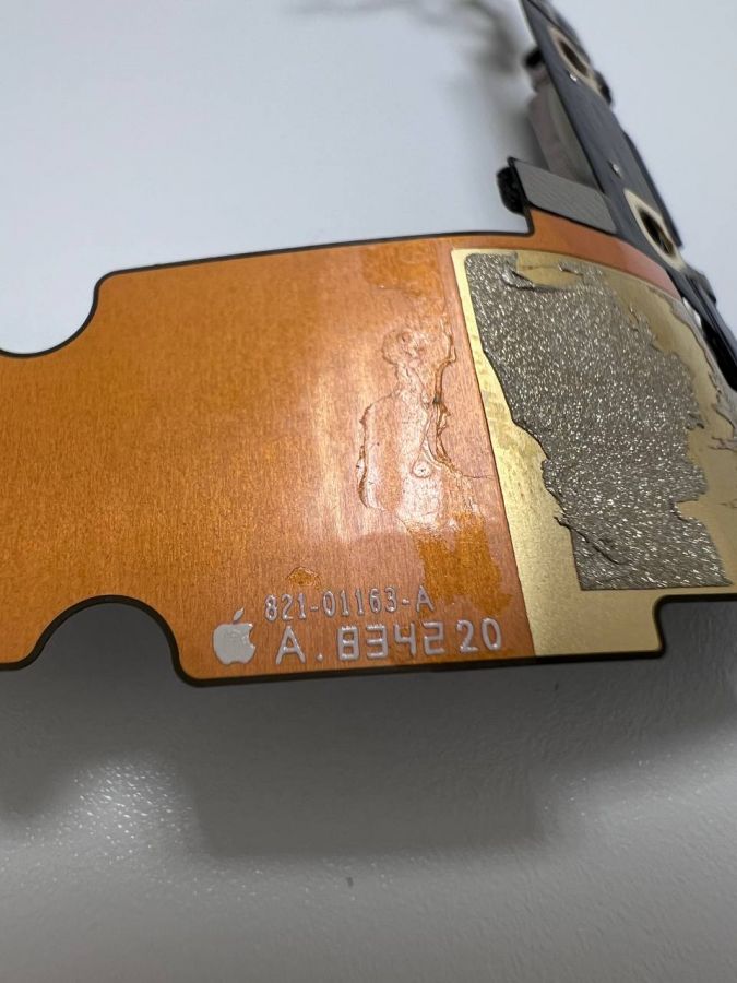 Apple iPhone 8 SE 2020 нижний шлейф с разъёмом зарядки оригинал с разбора (снятый) черный