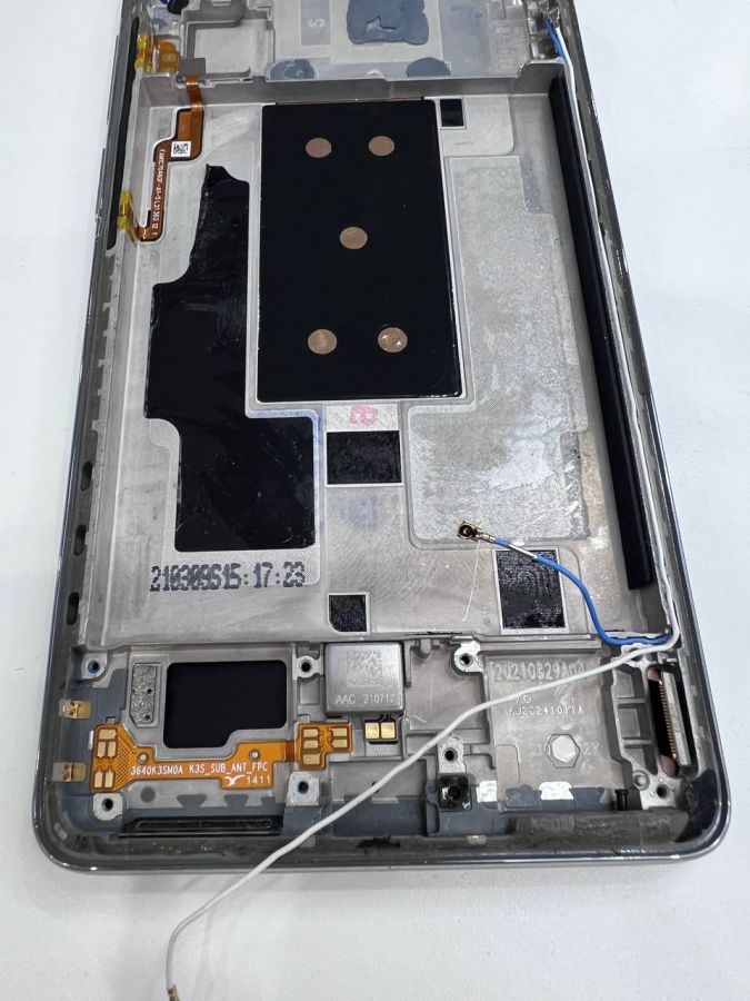 XIAOMI 11T  ДИСПЛЕЙ оригинал в рамке c разбора на рамке потертости серебро