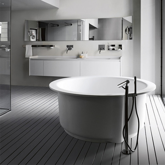 Изображение Круглая отдельностоящая ванна Agape In-Out AVAS1042ZL 152,5x152,5 см