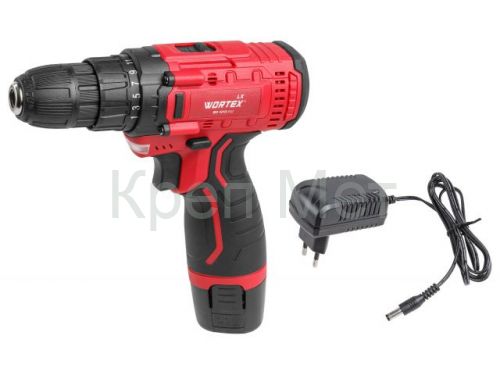 Аккум. дрель-шуруповерт WORTEX LX BD 1213-1 Li в кор. 12 В, 25 Н*м, 1х1.5 А*ч, БЗП 10 мм