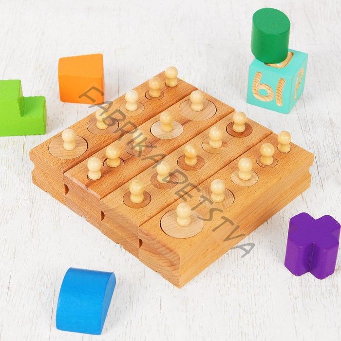 Развивающая игрушка «Цилиндры. Больше - меньше», набор