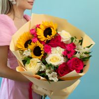 сборный с 3 подсолнухами