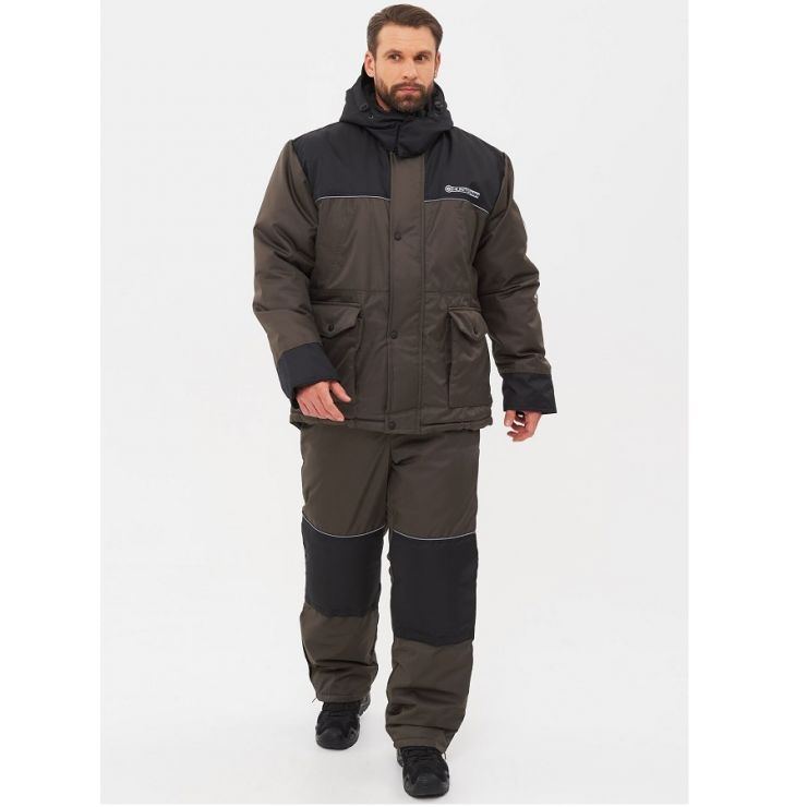 Костюм зима ПОЛЮС Huntsman Цвет: Хаки /Ткань: Cell (до -40°С)
