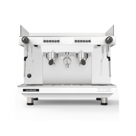 Кофемашина Sanremo Zoe SED (автомат) 2 высокие гр. белая