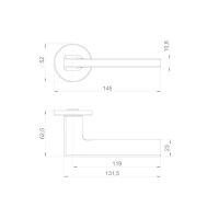 Дверная ручка Punto Select R52 схема
