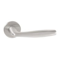 Дверная ручка Punto Round матовый хром