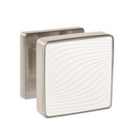 Дверная ручка-кноб Punto Gipnoz матовый никель/белый