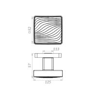 Дверная ручка-кноб Punto Gipnoz схема