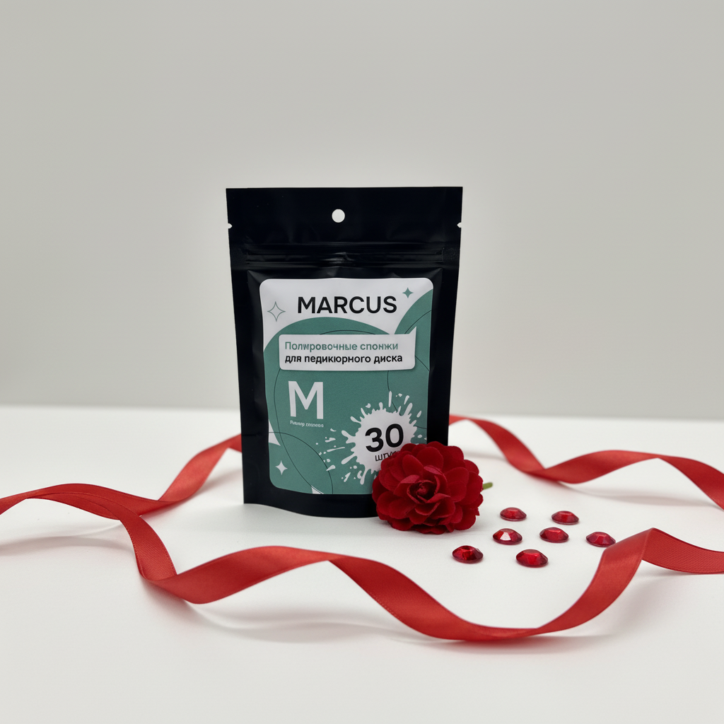 Полировочные спонжи для педикюрного диска Marcus (М)30шт.