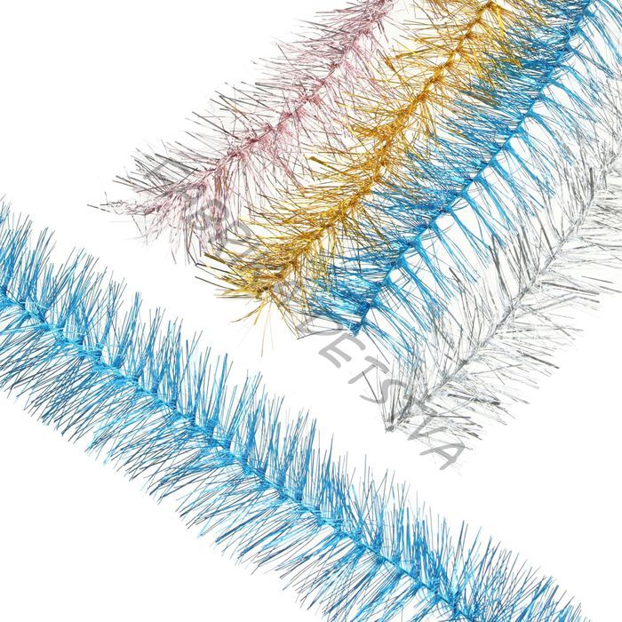 Мишура новогодняя «Ветер» двойная, d=4.5 см, L-200 см, МИКС (10 штук)