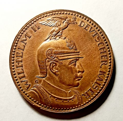 5 марок 1913 Германия UNC MS Пруссия Редкость
