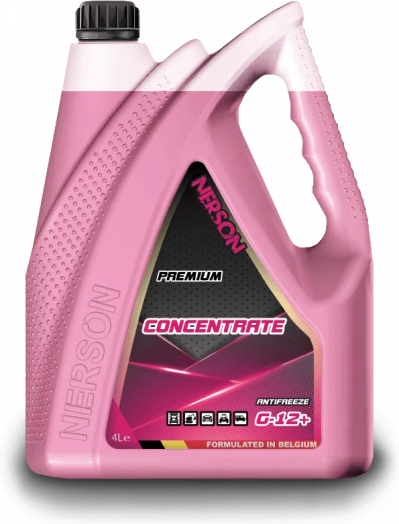 Nerson Antifreeze HD Premium G-12+,концентрат, красный, 4кг