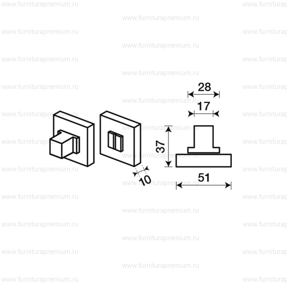 Накладка-фиксатор Frascio 895/51Q