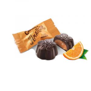 Шоколадные конфеты с апельсиновой начинкой Amatller Chocolate Flors Naranjo 72 г Испания