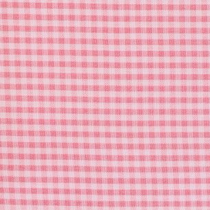 Смесовый хлопок в клеточку – цвет темно-розовый, 50х37 см
