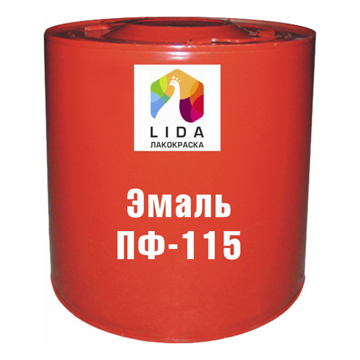 Эмаль Пф-115 Lida ОАО "Лакокраска", светло-серая, 2кг.