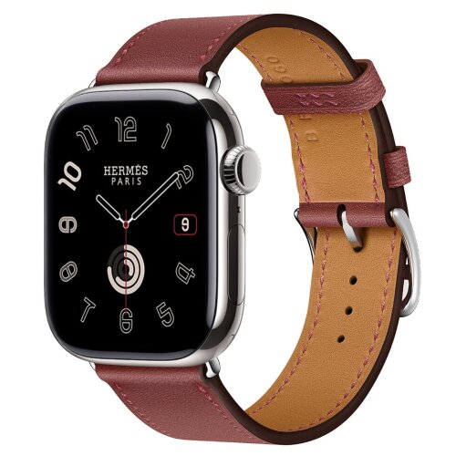Apple Watch Series 11 Hermes 42mm ремешок Simple Tour Rouge H