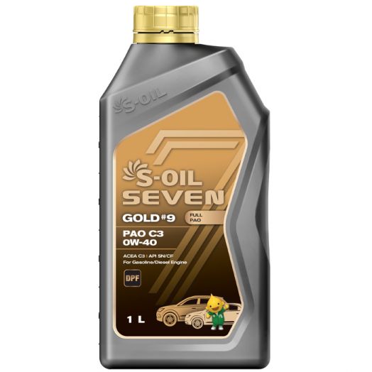 S-OIL 7 GOLD #9 PAO C3 0W-40, 1л
