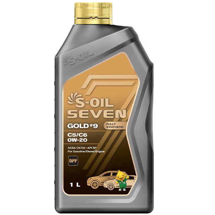 S-OIL 7 GOLD #9 C5/C6 0W-20, 1л