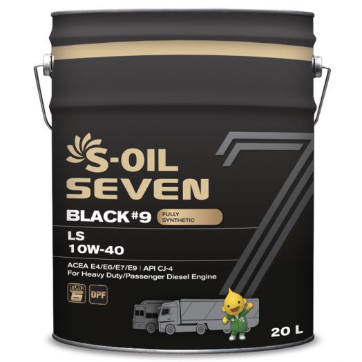 S-OIL 7 BLACK #9 LS 10W-40, 20л