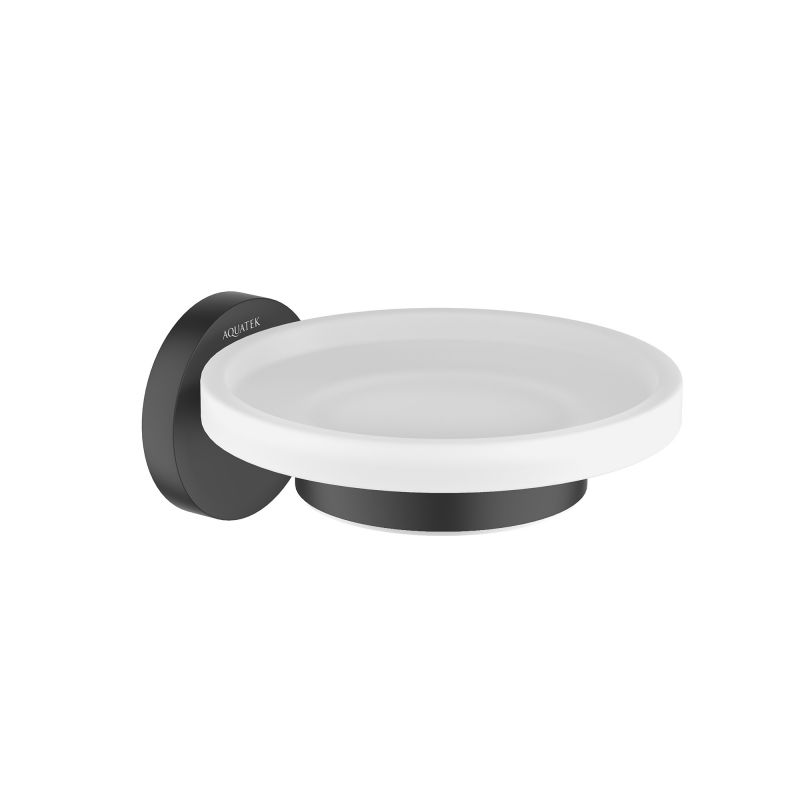 мыльница AQUATEK, матовый черный AQ4103MB ЕВРОПА