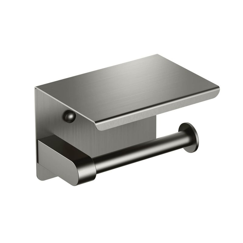 AQ4939BGM ЕВРОПА бумагодержатель с полкой, оружейная сталь