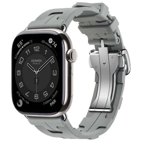Apple Watch Series 11 Hermes 46mm Kilim Single Tour Gris