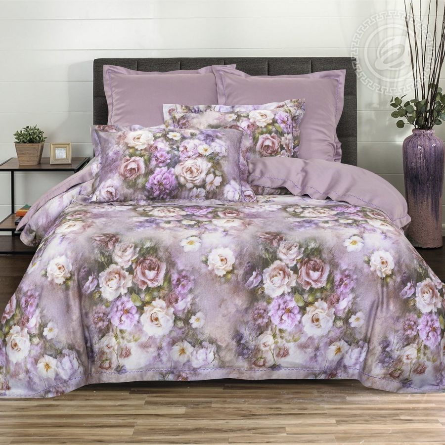 «Нора» (Тенсел) постельное белье  2-х спальный с евро