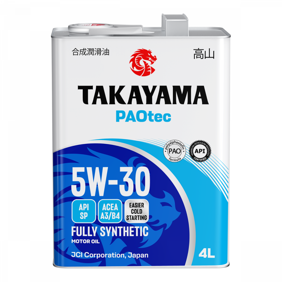 Takayama Paotec 5W-30 ACEA A3/B4 API SP, 4л