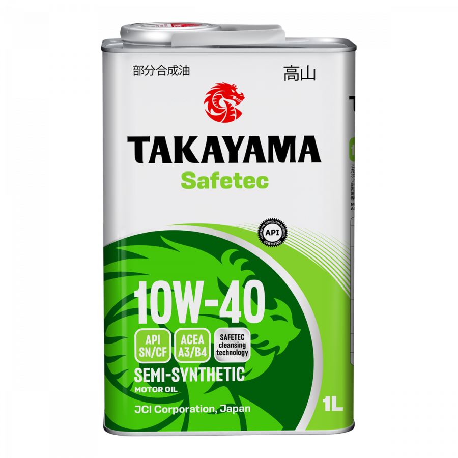 Takayama Safetec 10W-40 ACEA A3/B4 API SN/CF, 1л