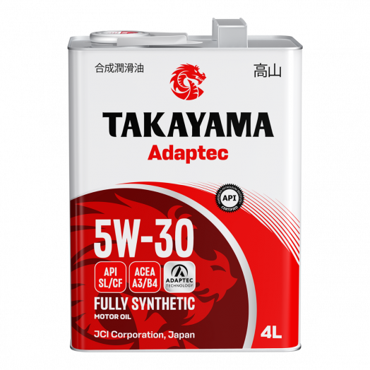 Takayama Adaptec 5W-30 ACEA  A3/B4 API SL/CF, 4л