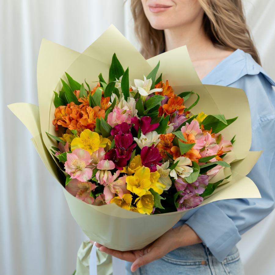 15 альстромерий микс