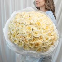 101 кремовая роза (сорт Кендл Лайт)