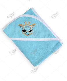 Уголок детский с вышивкой бирюзовый