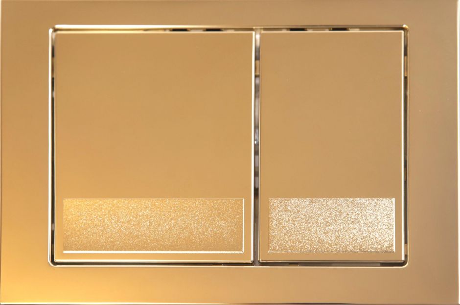 Изображение Кнопка смыва для инсталляции KKPOL M06 SPP/028/SG/K в цвете глянцевое золото