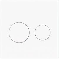 Клавиша смыва KKPOL Uni 350/PPB/006-00-00 белая матовая схема 1