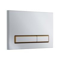 Смывная клавиша KKPOL M08 350/PPB/040-00-06 цвет белый/золото матовое схема 1 Смывная клавиша KKPOL M08 350/PPB/040-00-06 цвет белый/золото матовое схема 1