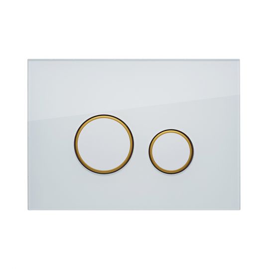 Смывная клавиша KKPOL Vitrum Grande Orbis 350/PPB/046-00-06 цвет белый/золото схема 2